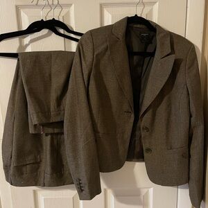 Ann Taylor Three Piece Suit Set with Skirt, Pant, and Blazer Jacket Size 8